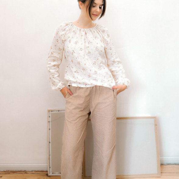 Velveta bikses ar volāniem